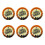 Foqnuq Halloweenpumpa Papperstallrikar, 6-pack 1