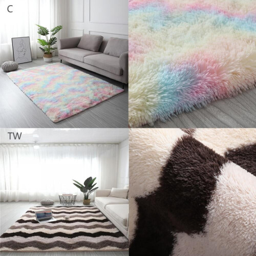 Forzero fluffy geometrisk teppe – polyester, 2,5 cm
