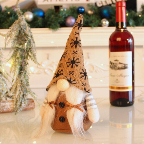 Ensemble de décorations de bureau en forme de gnome de Noël