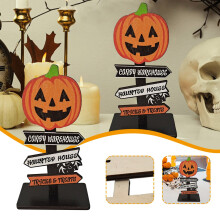 Halloween træklods skilt heks dekoration 1 stk.