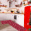 Ensemble de 2 tapis de sol de cuisine décorés pour Noël 1