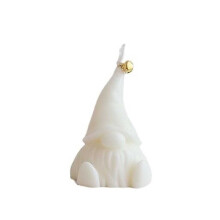 Julenisse duftlys, sojavoks, 6,2x9 cm