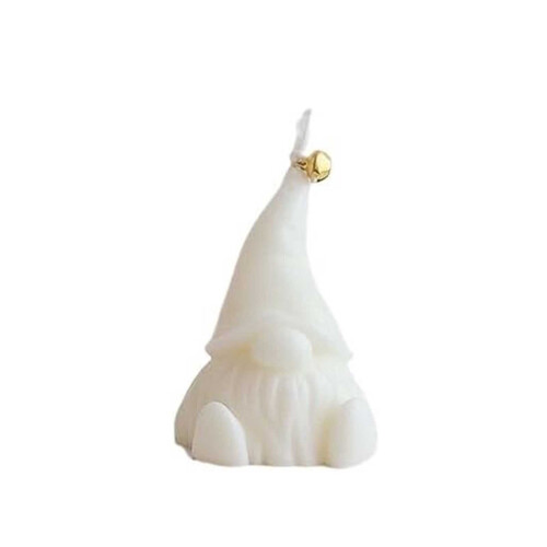 Julenisse duftlys, sojavoks, 6,2x9 cm