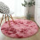 WSYW Fluffy Rundt Teppe Sklisikkert Polyester Gulvmatte 1