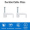 200Pcs 10mm Cable Clips White Flat Wire Holders for Easy Cable Management and Quick Setup 3