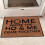 Xubond welcome door mat polyester black 1