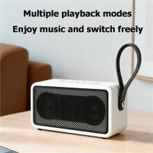Altoparlante 5.0 W6 Retro Home Portatile Ad Alto Volume con Suono Stereo, Subwoofer, Supporto per Scheda TF, Riproduzione AUX e Radio FM