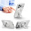 Magnetic Phone Holder, Multi-Functional Foldable, Portable Desktop Rotating Ring Holder Silver 3