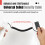 Universal Coiled Security Cable for Remote Control with Adjustable Hook Loop Fastener, Single Pack CBL02 2