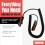 Universal Coiled Security Cable for Remote Control with Adjustable Hook Loop Fastener, Single Pack CBL02 3