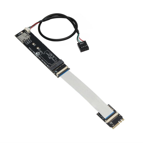 M.2 A+E Key Till M.2 Key-B WWAN-Adapterkort med  SIM-Kortplats, Stöder 3G/4G/5G-Moduler och USB/PCI-E-Signaler 2