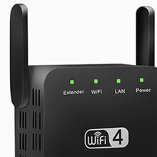 Repetidor WiFi de 300 Mbps, Punto de Acceso 2.4G, Amplificador Inalámbrico de Banda Ancha, Extensor de Red de Largo Alcance, Enchufe Estadounidense