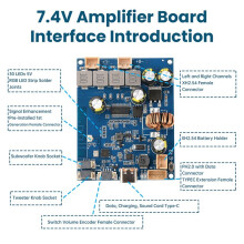6,6-8,4 V -Verstärkerplatine, 2 X 25 W -Verstärkermodul, Unterstützt Audio-Tuning und Integriertes Laden
