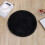 Black artificial living room rug 5x8 feet 3