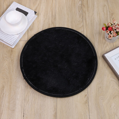 Black artificial living room rug 5x8 feet 2