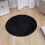 Black artificial living room rug 5x8 feet 4