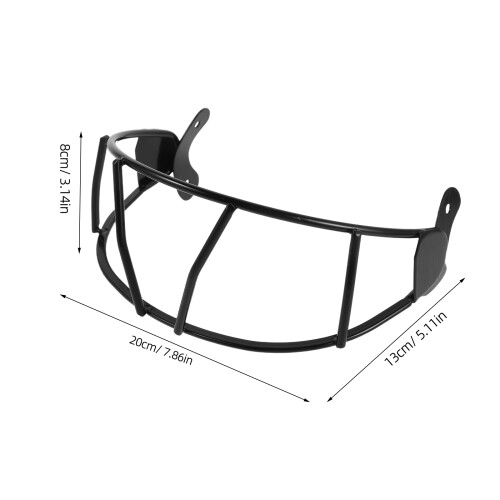 Black Steel Wire Softball Face Mask Visor for 1