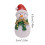 Christmas snowman and brown bear ornaments set 5