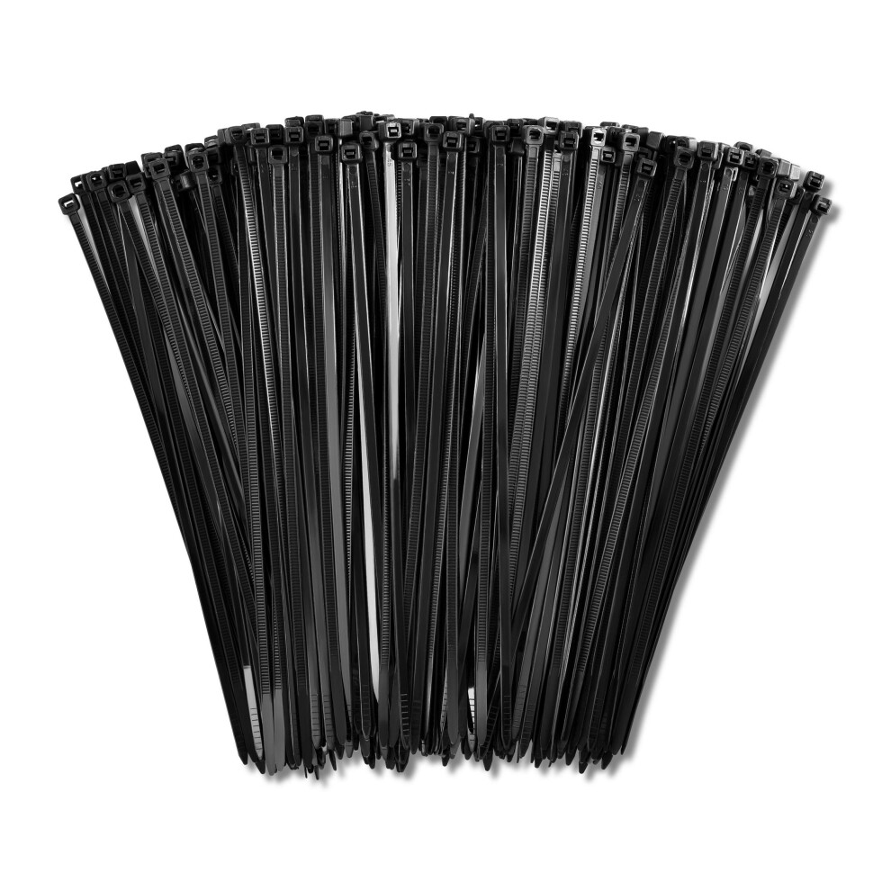 100Pcs 8 Inch Reusable Nylon Zip Ties 50Lb Strength Detachable Black Cable Ties For Wire Management 9330225824145