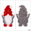 Christmas Gnome Cutlery Holder Set – 3 Colours 4