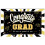Congrats Grad Banner Black Gold 180x110cm 2