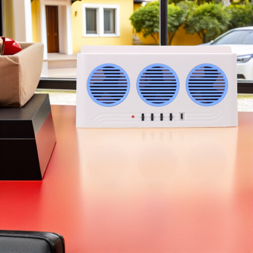 Auto Zonne Ventilator USB Oplaadbaar Met Abs+metaal Materiaal 2