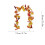 Maple Leaf Berry Pumpkin Garland 175 cm 3