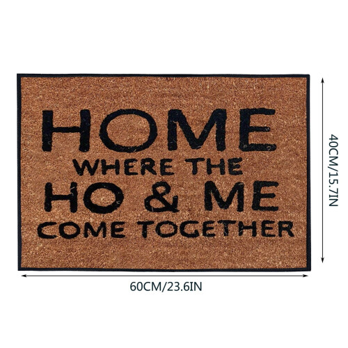 Xubond welcome door mat polyester black 2
