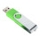 Μονάδα USB χωρίς καπάκι με κρίκο για μπρελόκ, περιστρεφόμενο USB Stick με σχεδιασμό LED 5