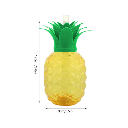 Plastik-Kaffeebecher mit Ananas-Design, 12 oz (ca. 355 ml) 2