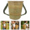 Lightweight Bamboo Dance Basket Backpack Handcrafted Durable 10