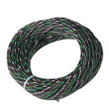 PET Braided Cable Sleeving 10m 6mm Multicolor Expandable Wire Mesh Sleeve for Pet Chew Protection