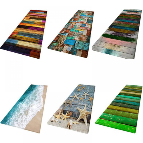 Halkfri badrumsmatta i flanell 35,5 x 113 cm 1
