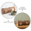 2Pcs Solid Wood Hamster Tunnel Hideout Natural Small Animal Hideaway 4