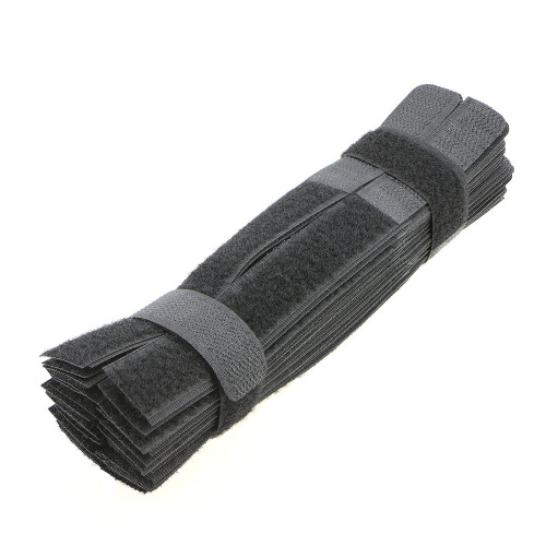 Reusable Cable Ties 7 Inch Black – Adjustable Wire Fastening Straps for Quick Cable Organization 1
