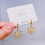 Christmas Tree Earrings Women Micro-inlaid Zircon Silver 2