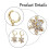 Christmas Tree Earrings Women Micro-inlaid Zircon Silver 4