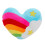 Heart-Shaped Plush Pillow Soft Stuffed Toy 1pc 3