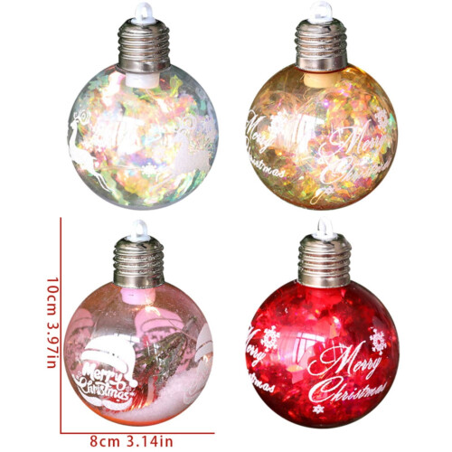 Flybaeast glowing Christmas ball ornament white 2