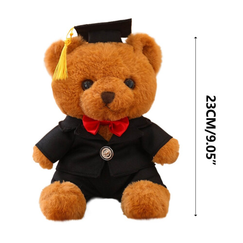 Ours en peluche marron clair « Remise de diplôme » 30 cm 2
