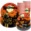 Halloweenpumpa Pappersmuggar och Tallrikar Set 5
