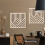 Rustic Wood Wall Art Abstract Farmhouse Decor White 4