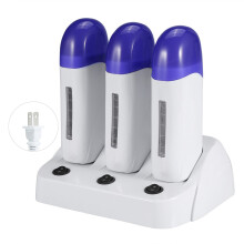 Épilation facile et sans effort, rouleau de cire portable en ABS avec application facile pour une peau lisse partout, élément chauffant haute