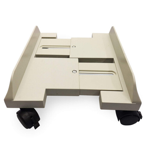 Adjustable CPU Stand with Locking Swivel Wheels, Stable Computer Tower Support, SpaceSaving Design