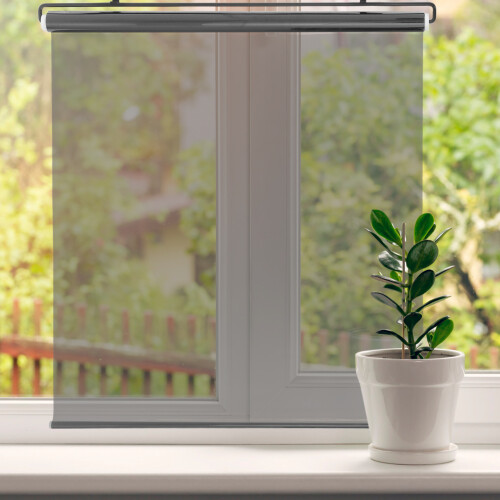 Temporary PVC Window Shade with Strong Suction Cups for Home Use 2