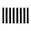 Black Striped Outdoor Rug 40x60cm 2