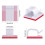 100 Pcs Adhesive Cable Clips for Home and Office, Tangle MultiSurface Cable Management Set 4