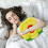 Yellow Rose Plush Pillow 30x30cm Short Plush 2