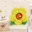 Yellow Rose Plush Pillow 30x30cm Short Plush 4