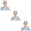 3St Wasbare Multicolor Scrub Caps Chirurgisch Gebruik Comfortabel 8